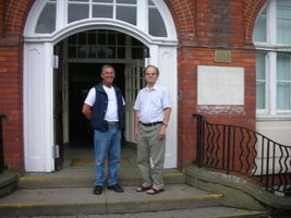 Ken Nelson and myself at the main entrance